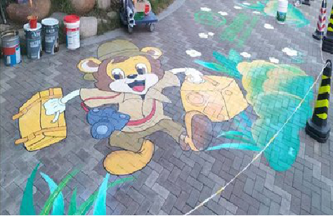 焦作夏季画地面彩绘会遇到的问题