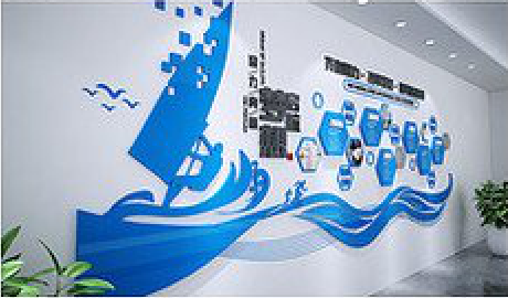 焦作海浪主题文化墙如何设计？