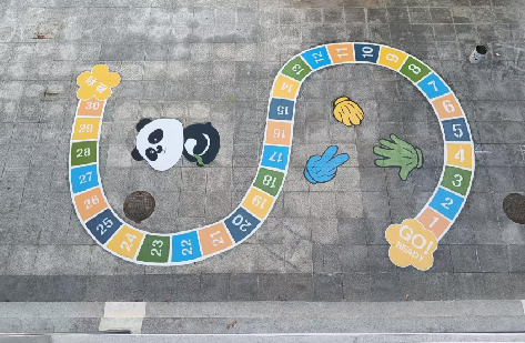 焦作地面游戏彩绘