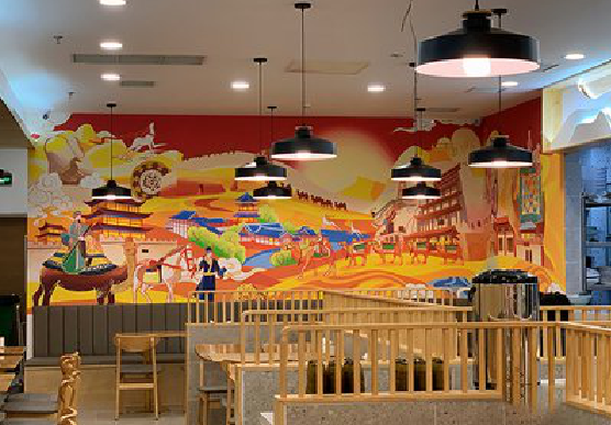 焦作商业空间彩绘介绍。