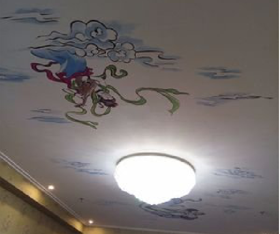 焦作如何快速绘制天花板上的手绘墙？