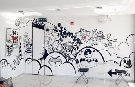 焦作手绘墙并非传统涂鸦。